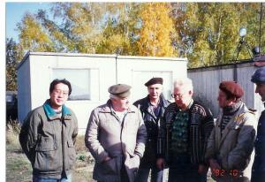 Слева направо 2-й А.С. Алексеев, Б.Г. Михайленко, Б.М. Глинский, М.С. Хайретдинов