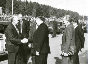 Слева направо М.С. Горбачёв и Г.И. Марчук