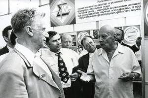 Слева направо Соболев, Г.И. Марчук, А.П. Александров